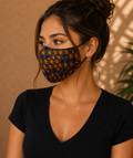 Talking Drums Ankara Face Mask