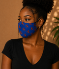 Jumping Horses Ankara Face Mask