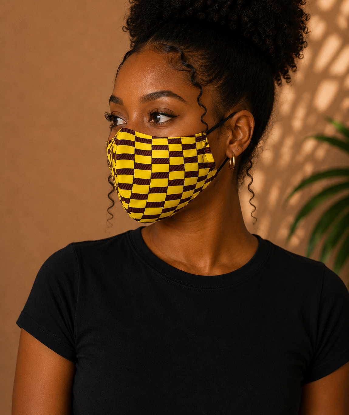 Shortcake Ankara Face Mask